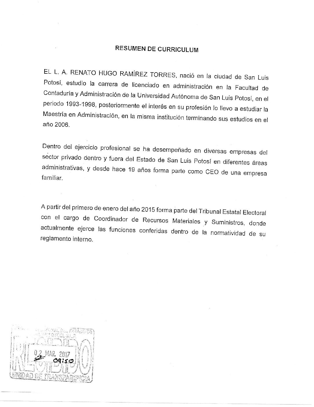 RENATO HUGO TORRES