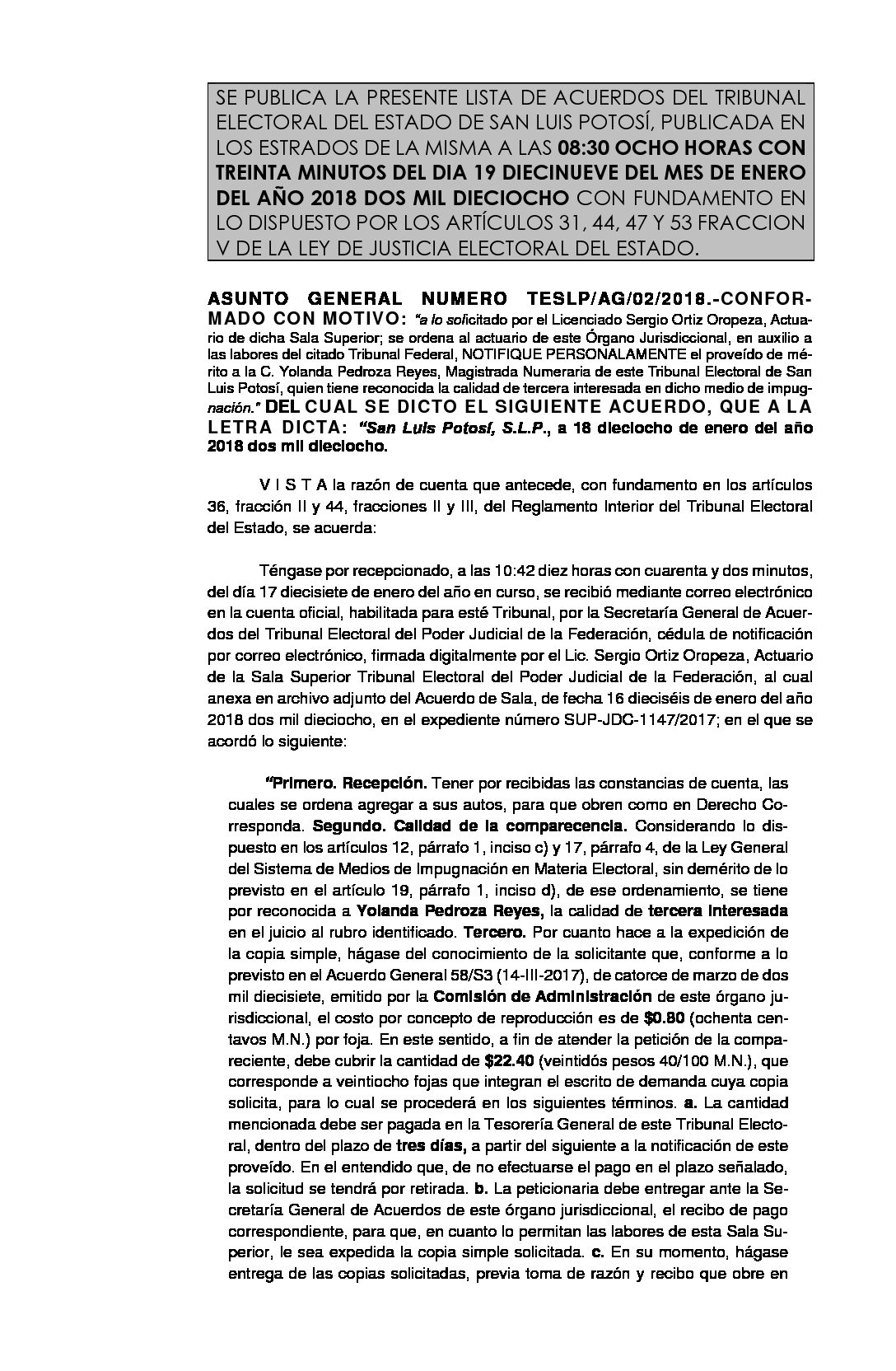LISTA ASUNTO GENERAL AG-02-2018 19-ENERO-2018 08-30 hrs