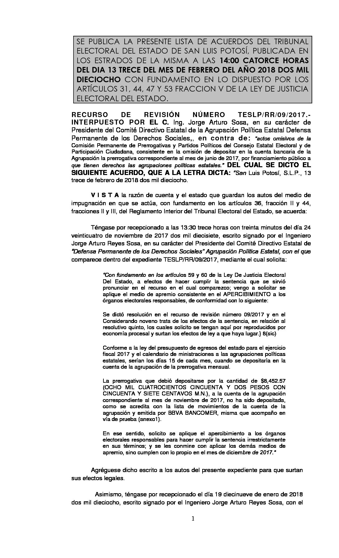 LISTA TESLP-RR-09-2017 13-FEBRERO-2018 14-00 hrs