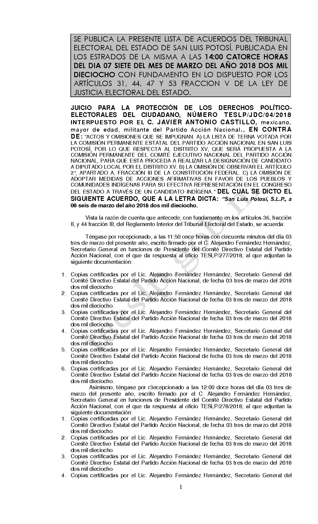 LISTA TESLP-JDC-04-2018 07-MARZO-2018 14-00 hrs