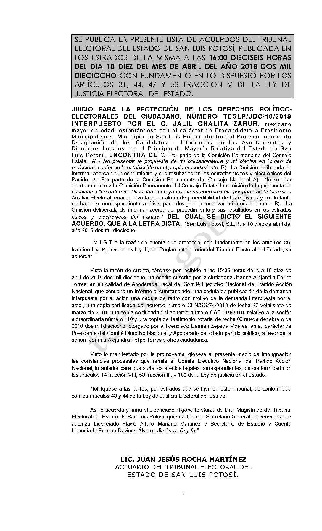 LISTA TESLP-JDC-18-2018 10-ABRIL-2018 16-00 hrs