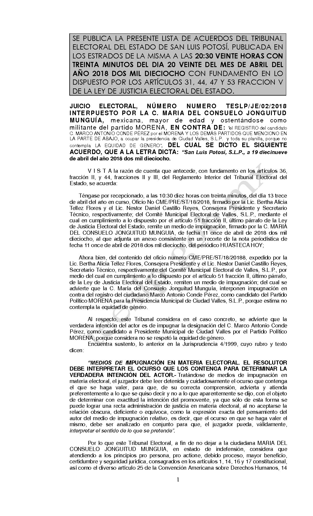 LISTA TESLP-JE-02-2018 20-ABRIL-2018 20-30 hrs