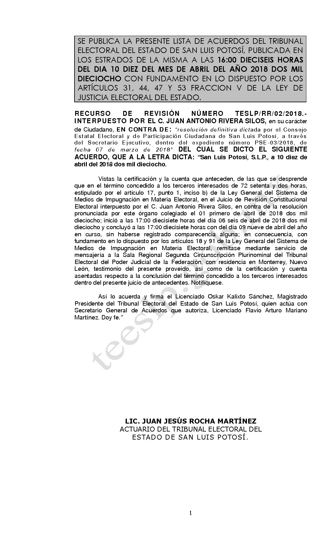 LISTA TESLP-RR-02-2018 10-ABRIL-2018 16-00 hrs