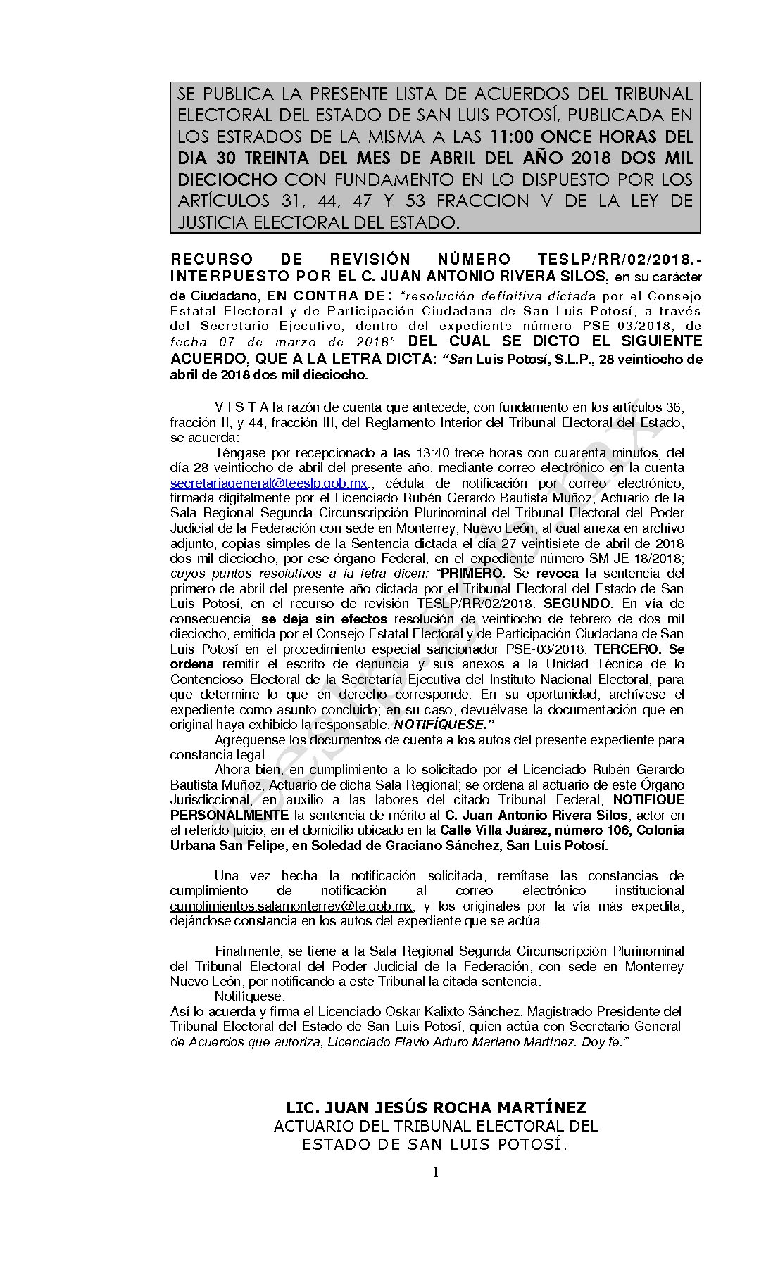 LISTA TESLP-RR-02-2018 30-ABRIL-2018 11-00 hrs