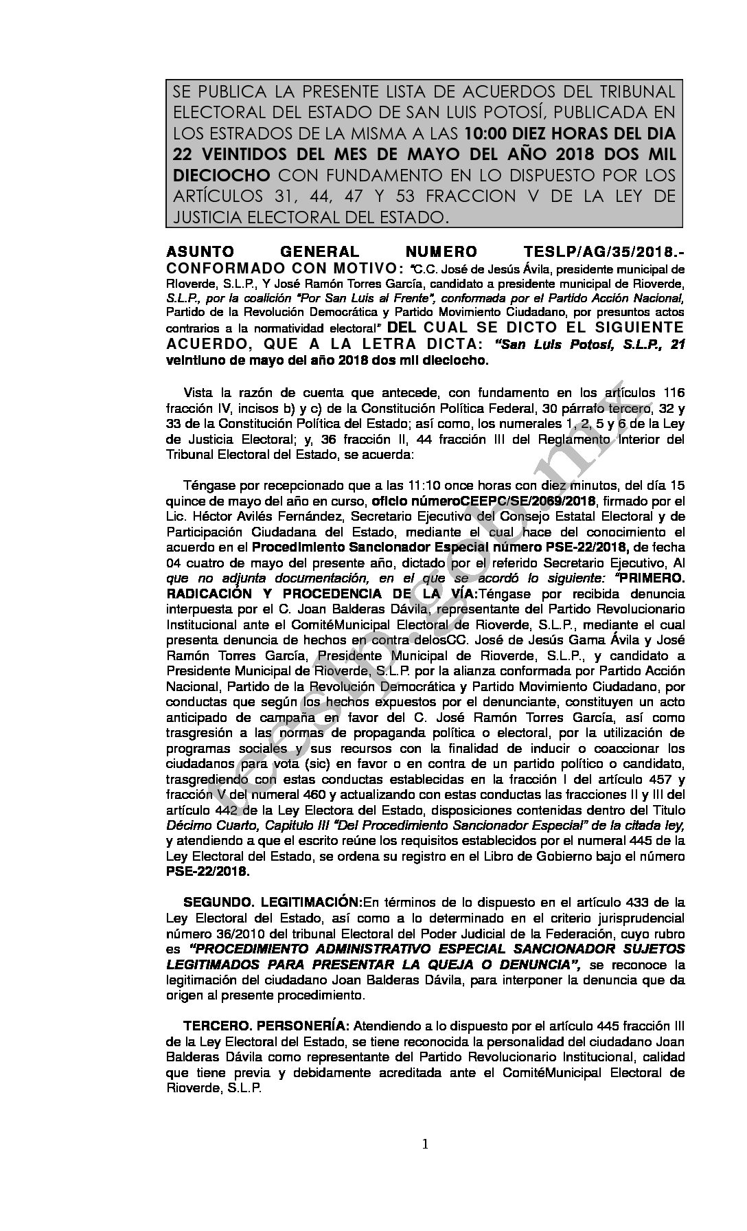 LISTA TESLP-AG-35-2018 22-MAYO-2018 10-00 hrs