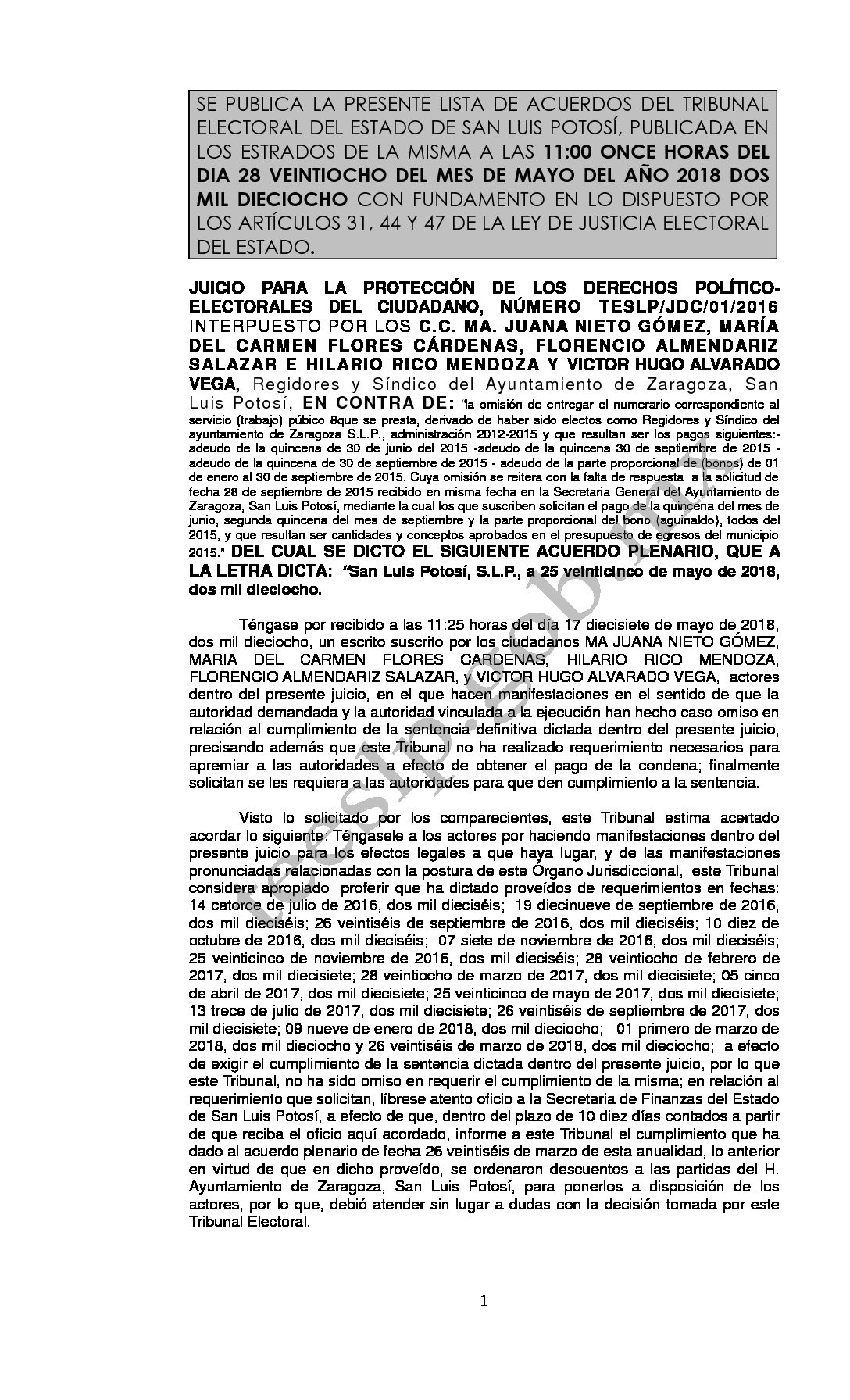 LISTA TESLP-JDC-01-2016 28-MAYO-2018 11-00 hrs