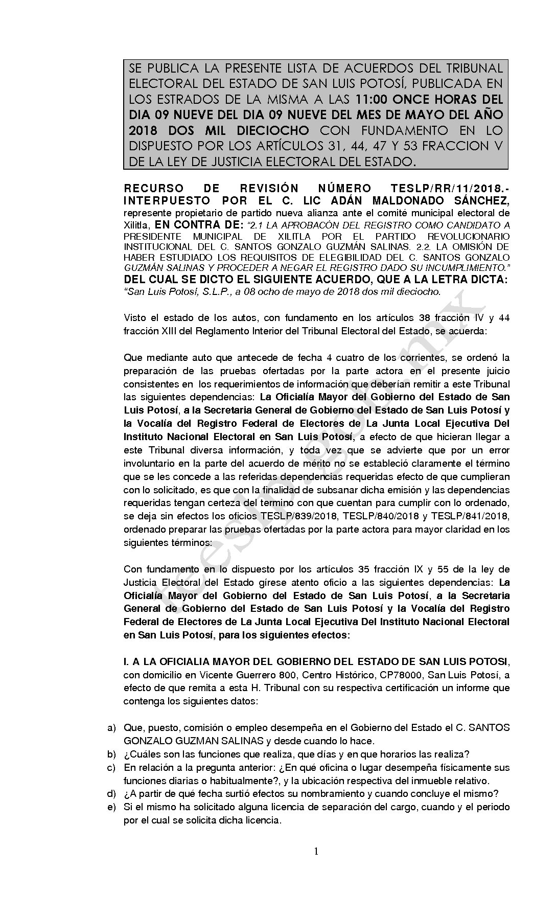 LISTA TESLP-RR-11-2018 09-MAYO-2018 11-00 hrs