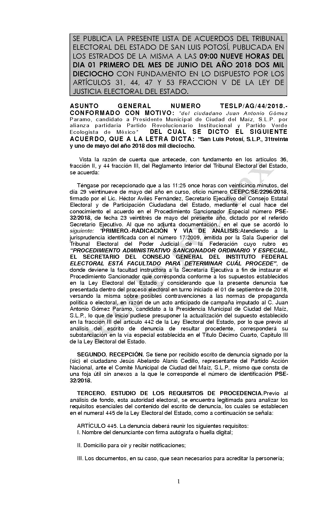 LISTA TESLP-AG-44-2018 01-JUNIO-2018 09-00 hrs