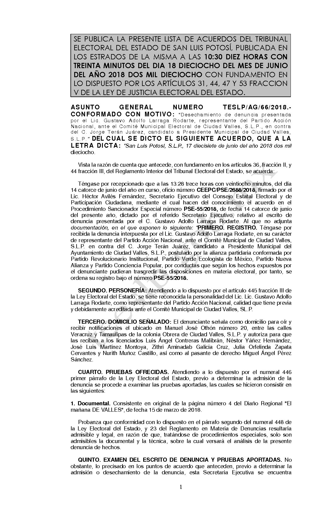 LISTA TESLP-AG-66-2018 18-JUNIO-2018 10-30 hrs
