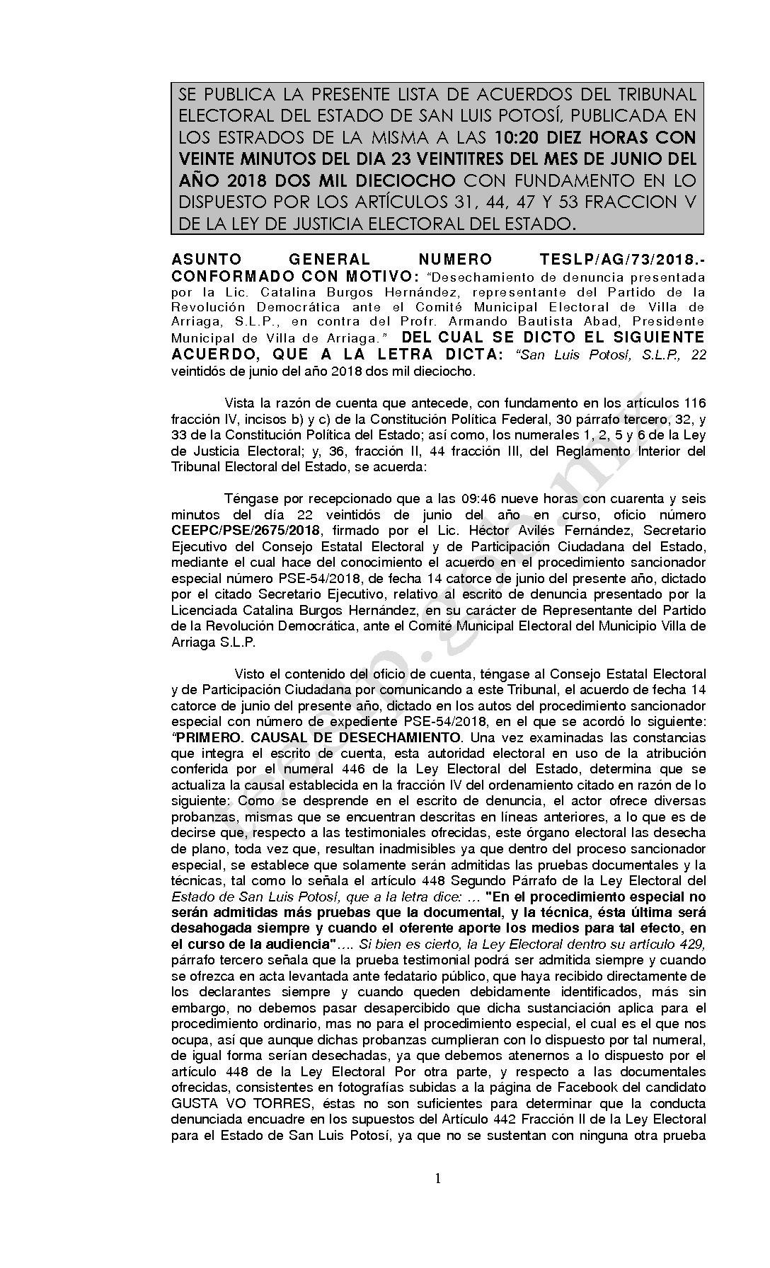 LISTA TESLP-AG-73-2018 23-JUNIO-2018 10-20 hrs