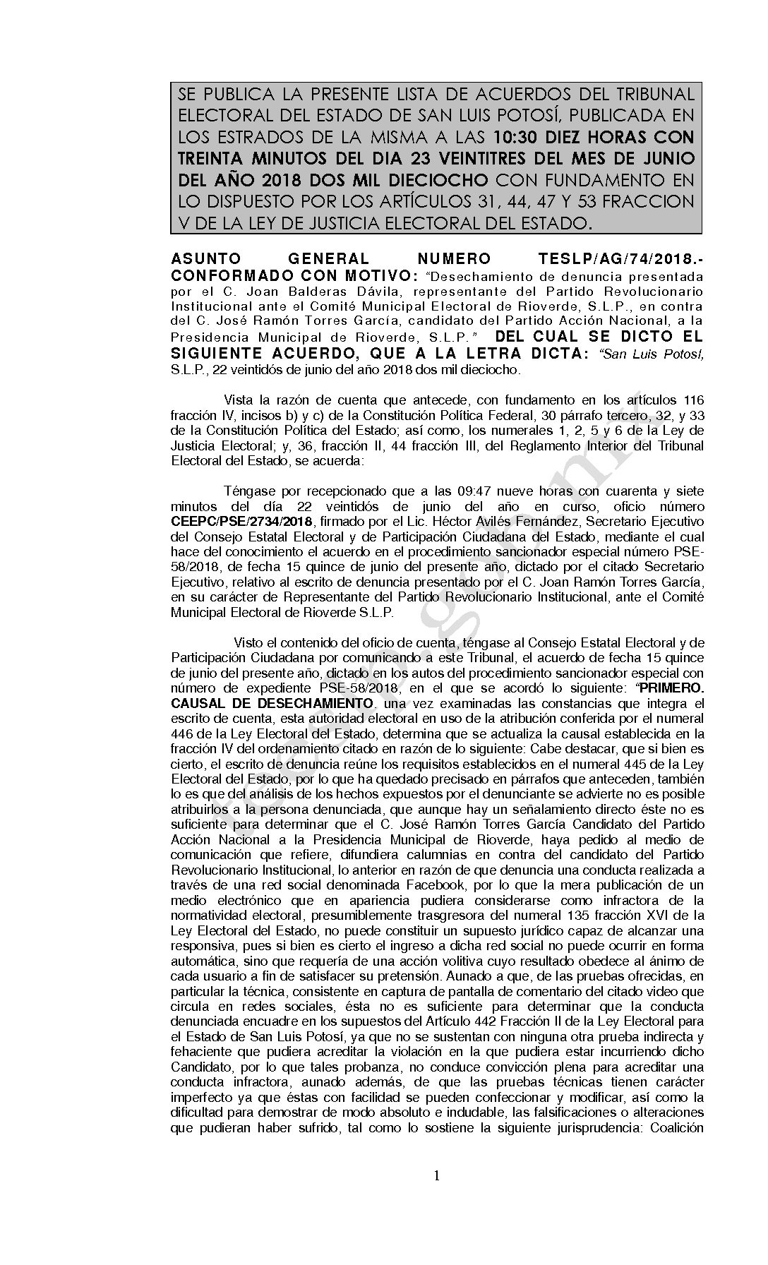 LISTA TESLP-AG-74-2018 23-JUNIO-2018 10-30 hrs