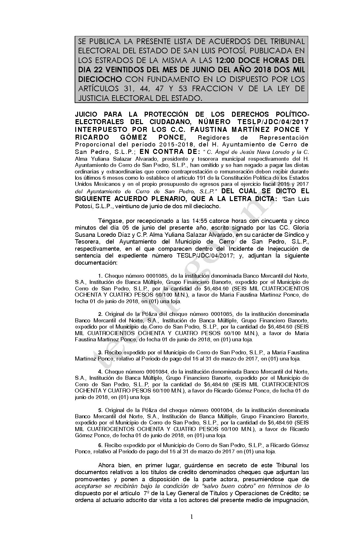 LISTA TESLP-JDC-04-2017 22-JUNIO-2018 12-00 hrs