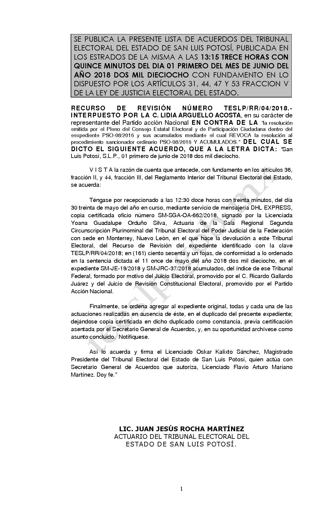 LISTA TESLP-RR-04-2018 01-JUNIO-2018 13-15 hrs