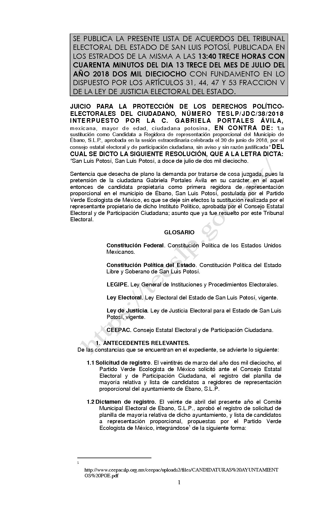 LISTA TESLP-JDC-38-2018 13-JULIO-2018 13-40 hrs