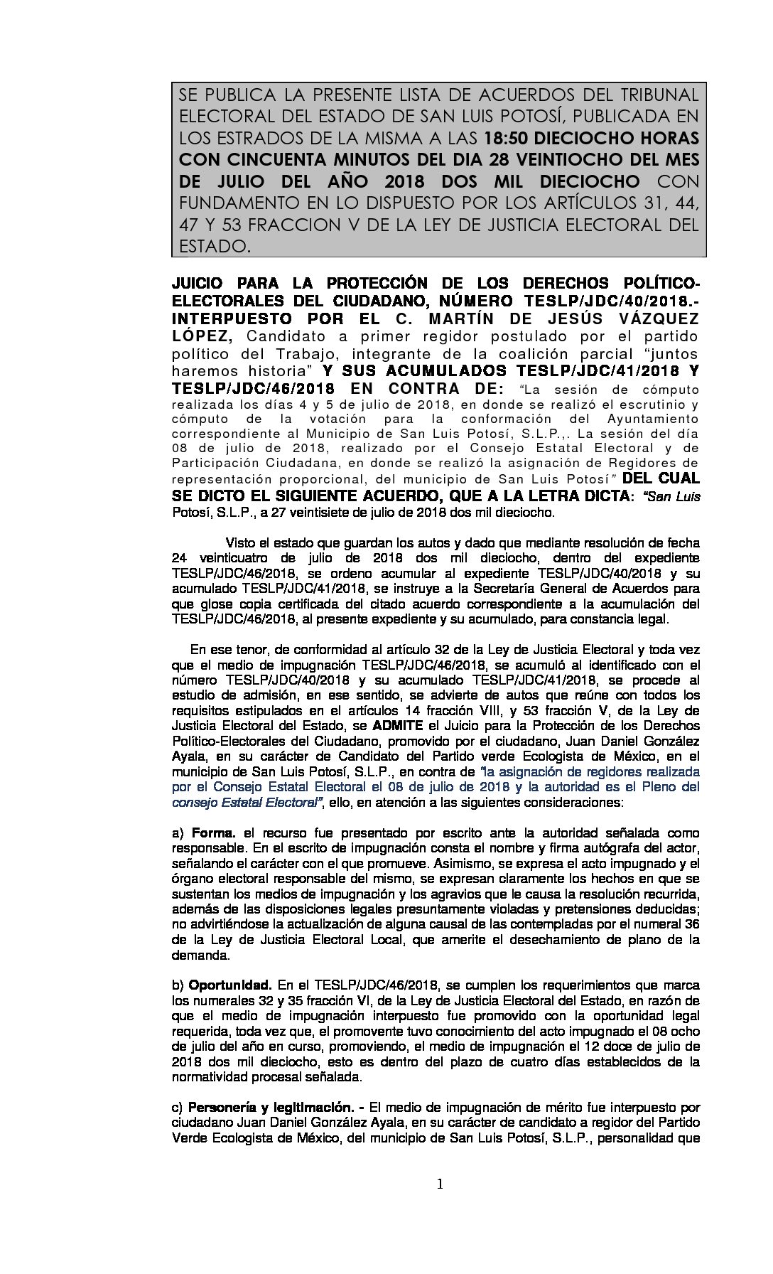 LISTA TESLP-JDC-40 Y SUS ACUMULADO 41,46-2018 28-JULIO-2018 18-50 hrs
