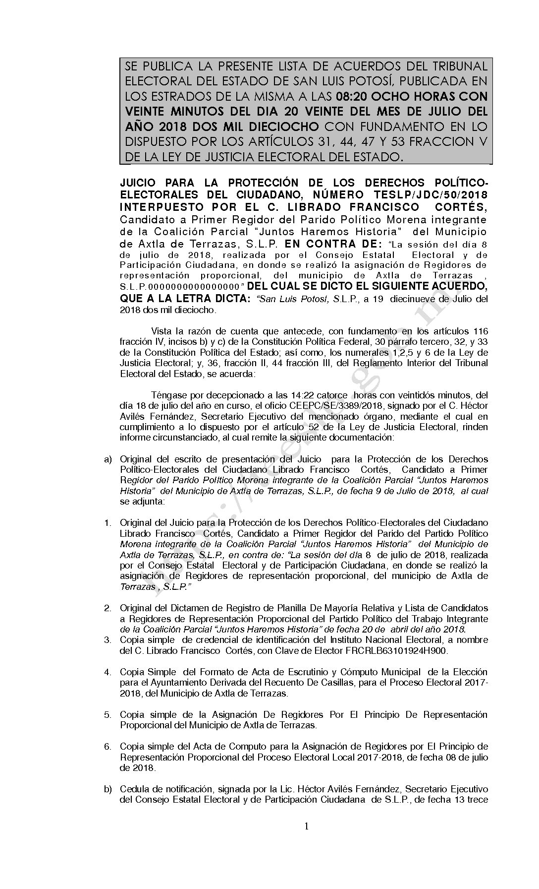 LISTA TESLP-JDC-50-2018 20-JULIO-2018 08-20 hrs