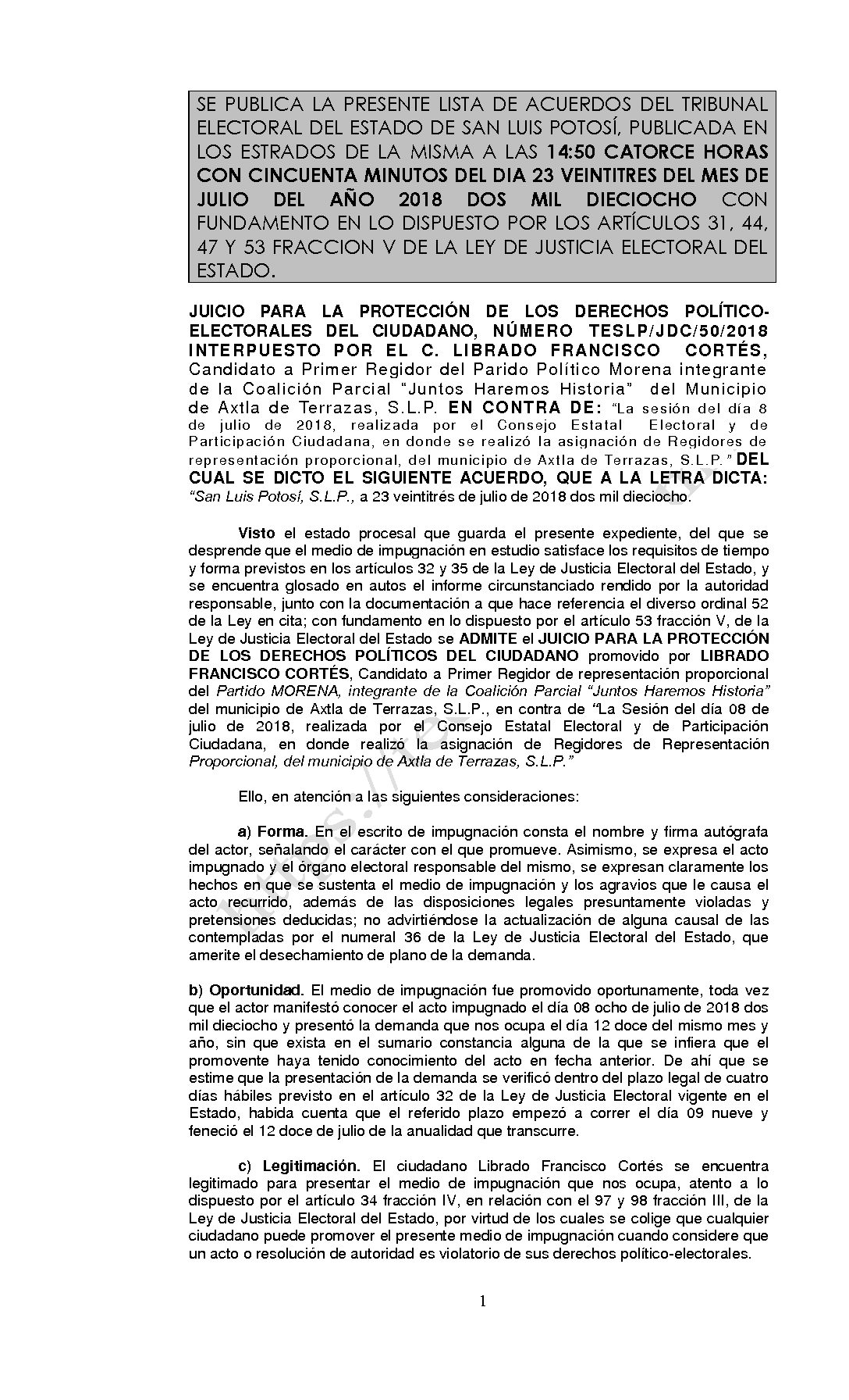 LISTA TESLP-JDC-50-2018 23-JULIO-2018 14-50 hrs
