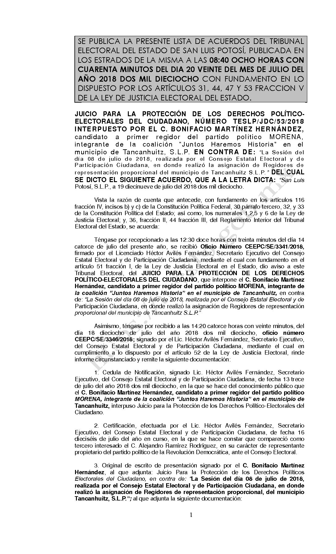 LISTA TESLP-JDC-53-2018 20-JULIO-2018 08-40 hrs