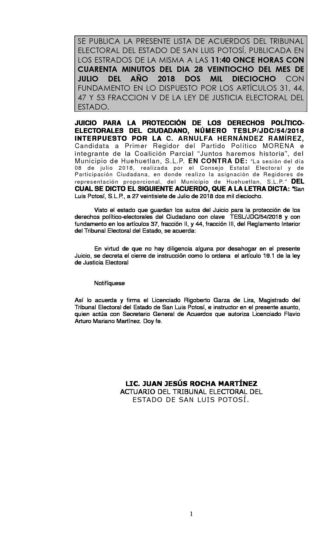 LISTA TESLP-JDC-54-2018 28-JULIO-2018 11-40 hrs