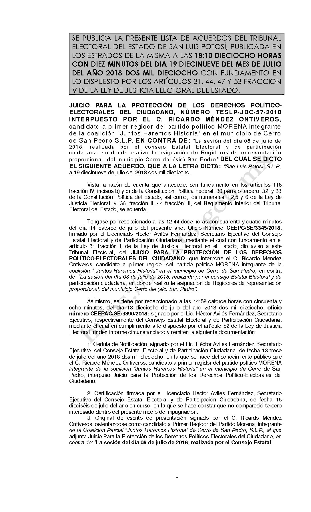 LISTA TESLP-JDC-57-2018 19-JULIO-2018 18-10 hrs