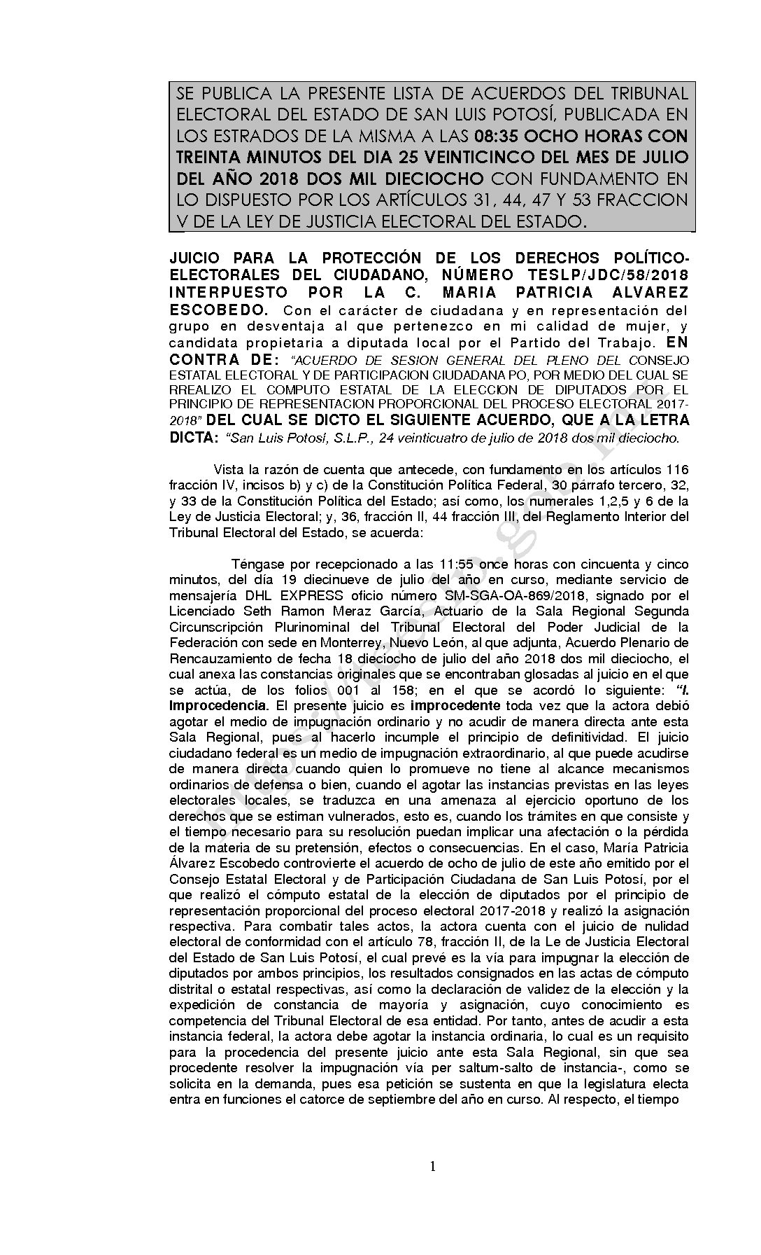 LISTA TESLP-JDC-58-2018 25-JULIO-2018 08-35 hrs