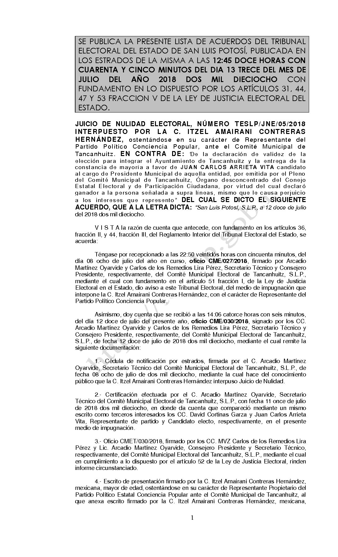 LISTA TESLP-JNE-05-2018 13-JULIO-2018 12-45 hrs