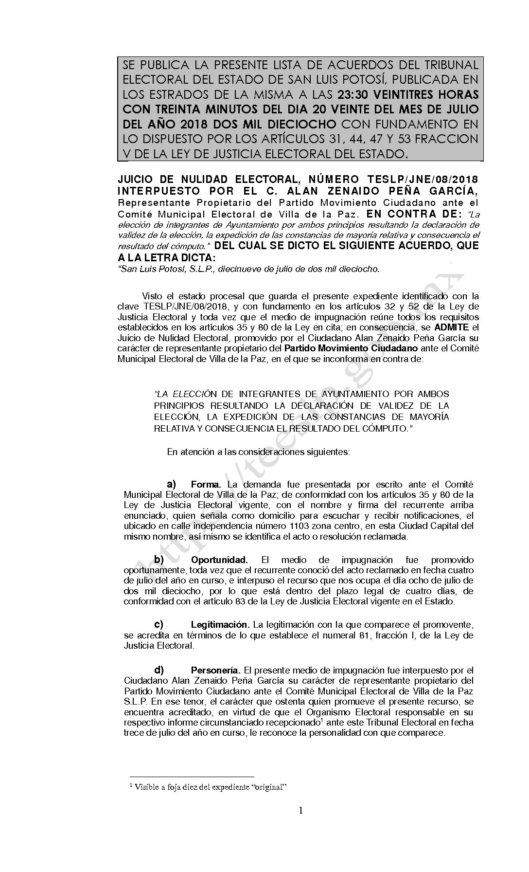LISTA TESLP-JNE-08-2018 20-JULIO-2018 23-30 hrs