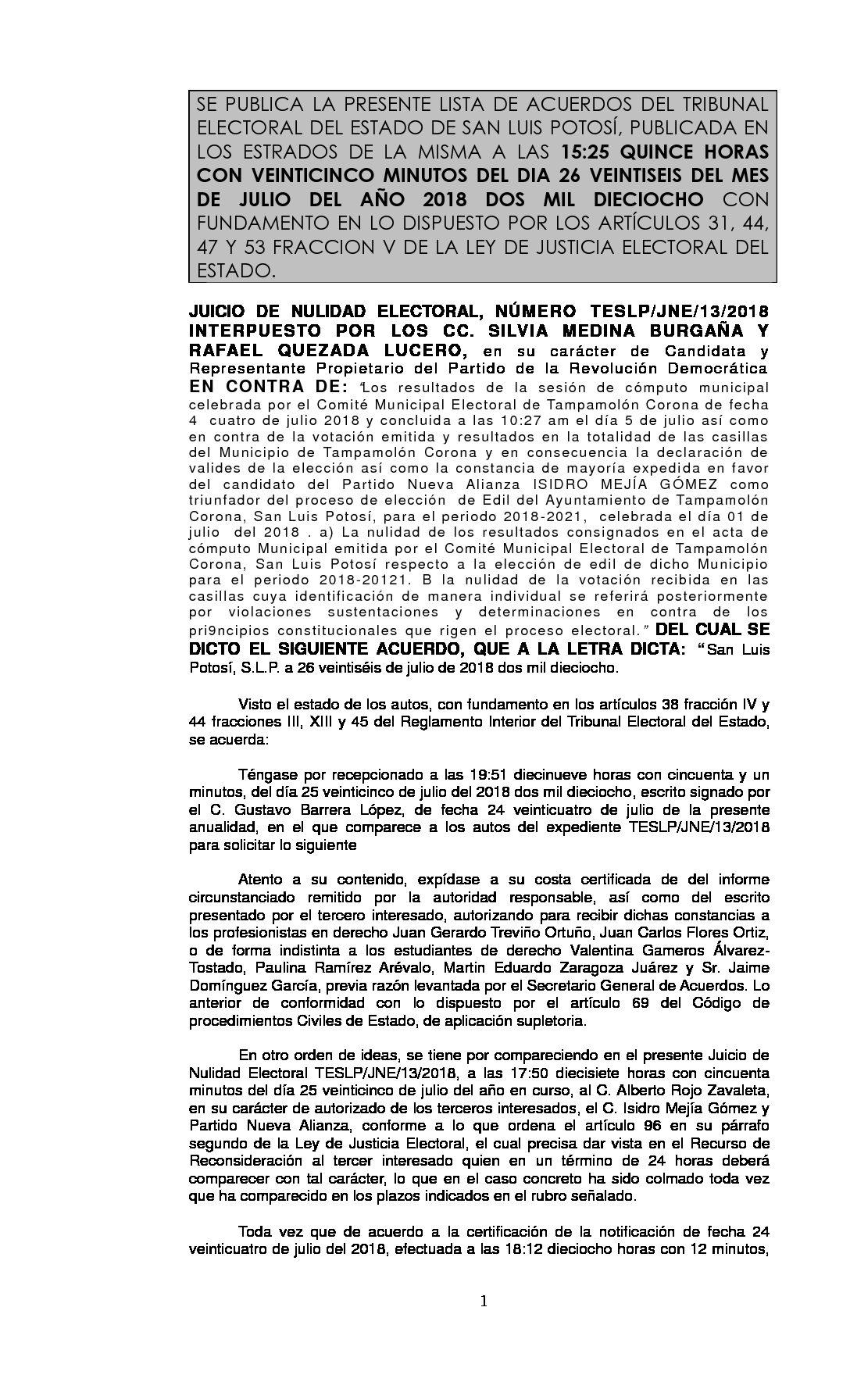 LISTA TESLP-JNE-13-2018 26-JULIO-2018 15-25 hrs