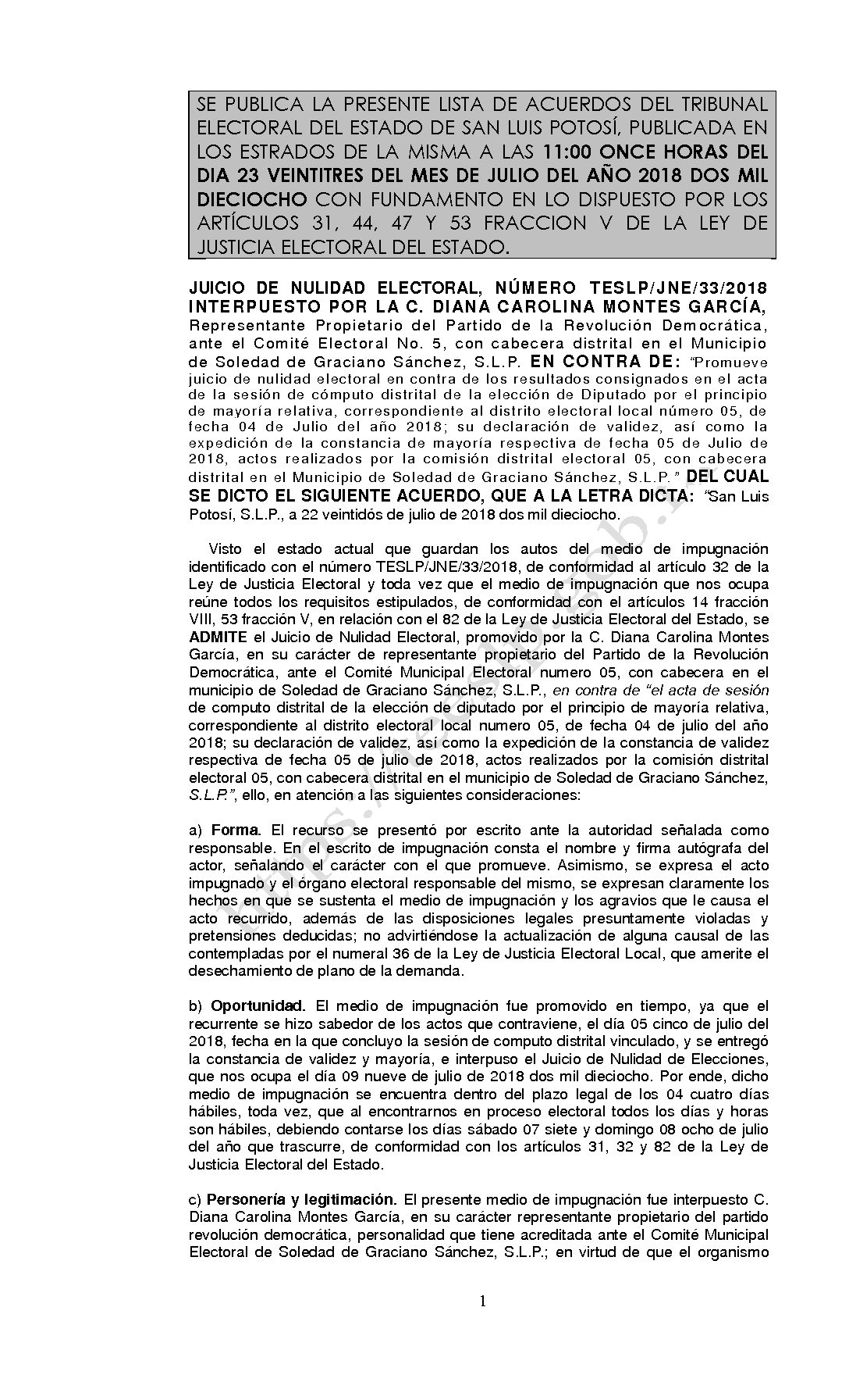 LISTA TESLP-JNE-33-2018 23-JULIO-2018 11-00 hrs