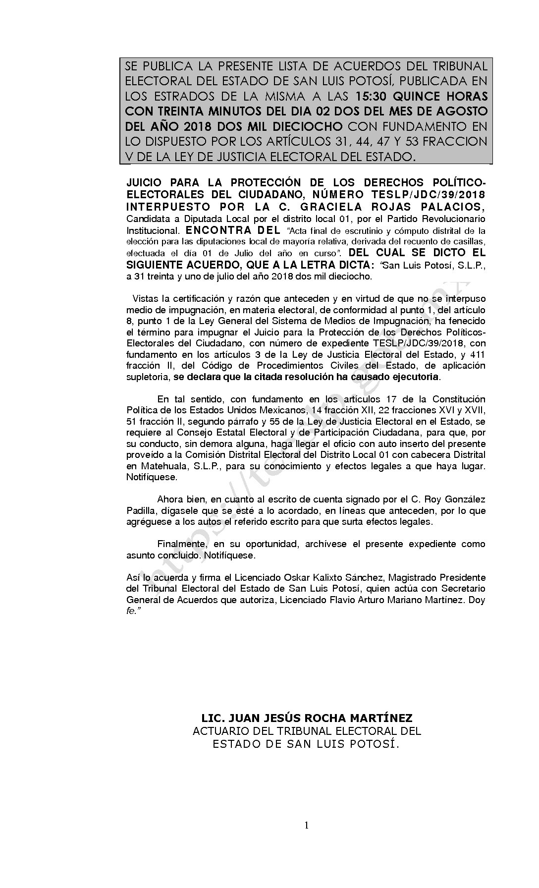 LISTA TESLP-JDC-39-2018 02-AGOSTO-2018 15-30 hrs