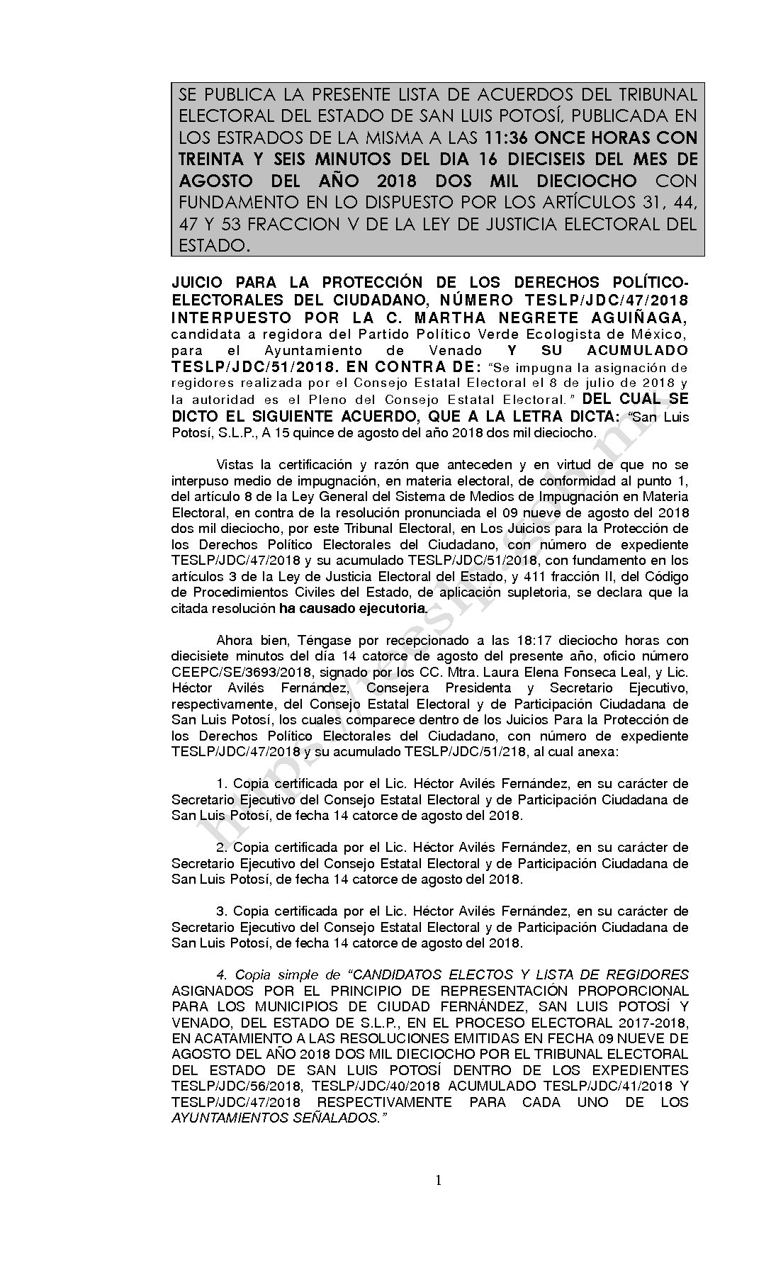LISTA TESLP-JDC-47 Y SU ACUMULADO JDC-51-2018 16-AGOSTO-2018 11-36 hrs