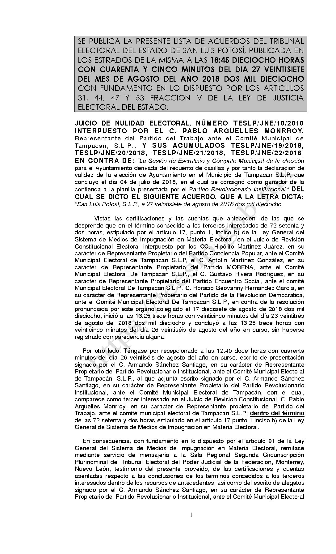 LISTA TESLP-JNE-18 Y SUS ACUMULADOS -2018 27-AGOSTO-2018 18-45 hrs