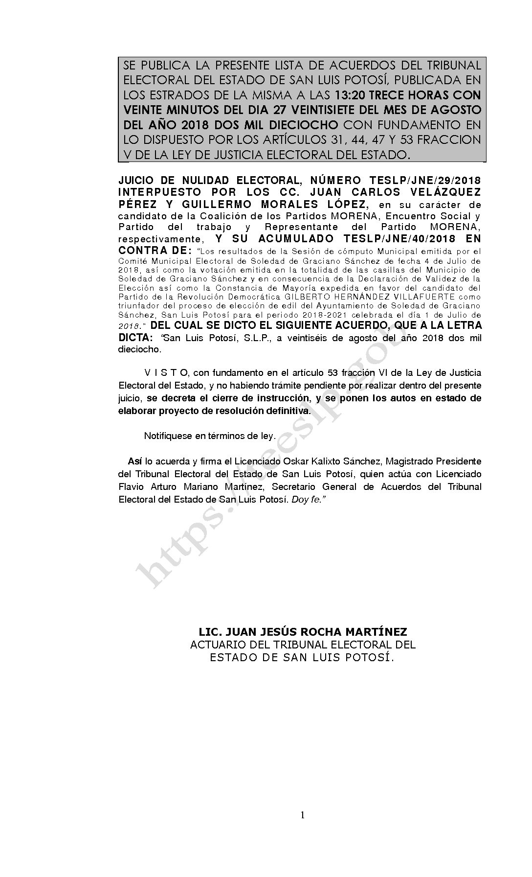 LISTA TESLP-JNE-29- Y ACUMULADO 2018 27-AGOSTO-2018 13-20 hrs