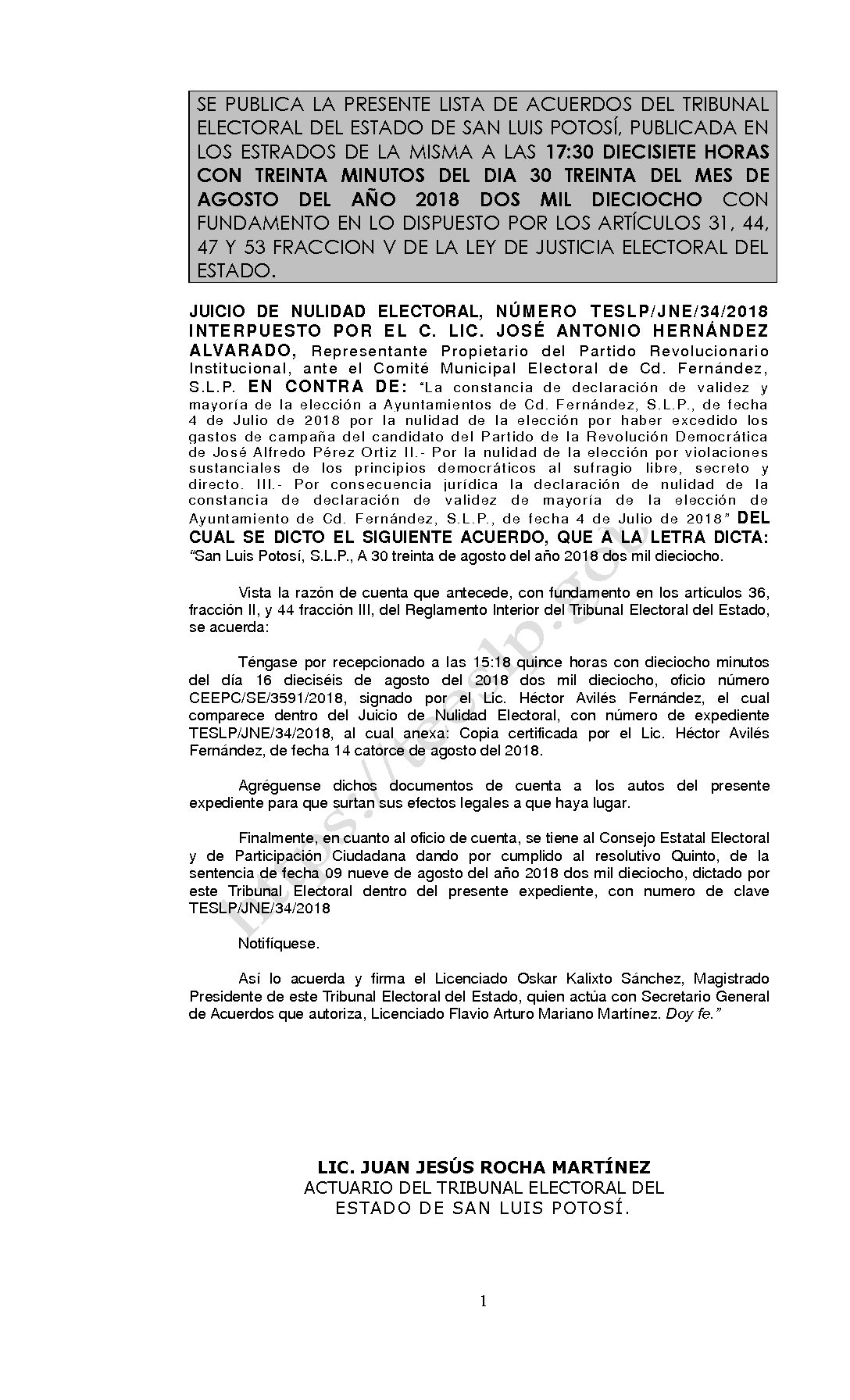 LISTA TESLP-JNE-34-2018 30-AGOSTO-2018 17-30 hrs