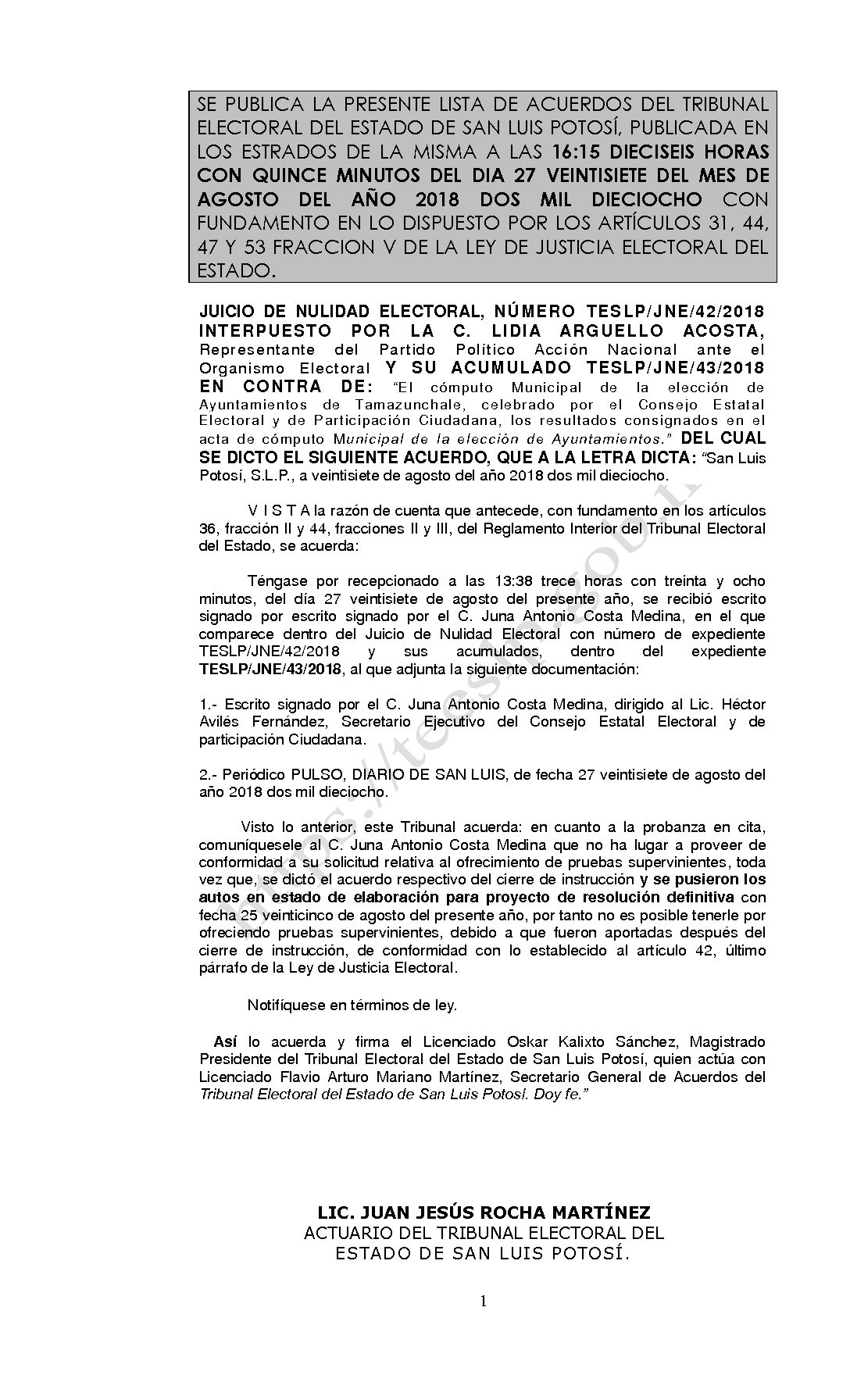 LISTA TESLP-JNE-42-Y ACUMULADO 2018 27-AGOSTO-2018 16-15 hrs