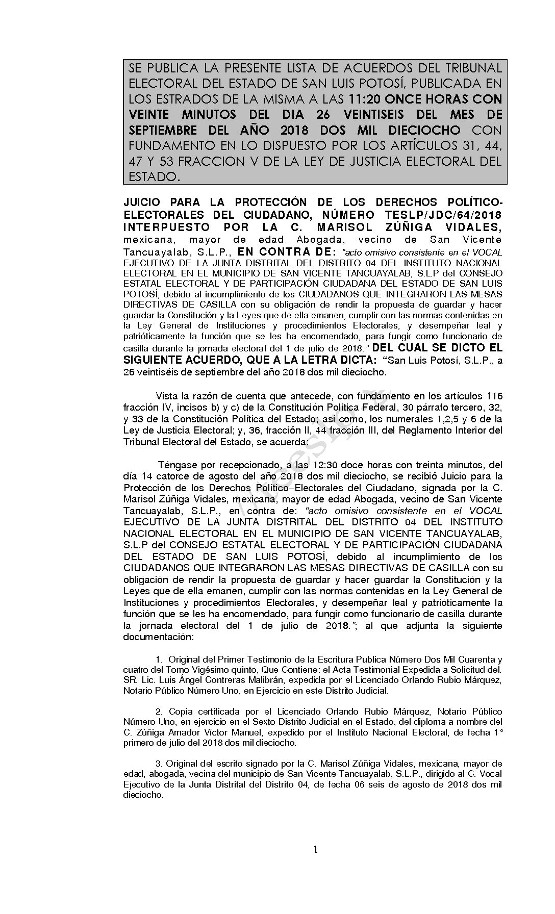 LISTA TESLP-JDC-64-2018 26-SEPTIEMBRE-2018 11-20 hrs
