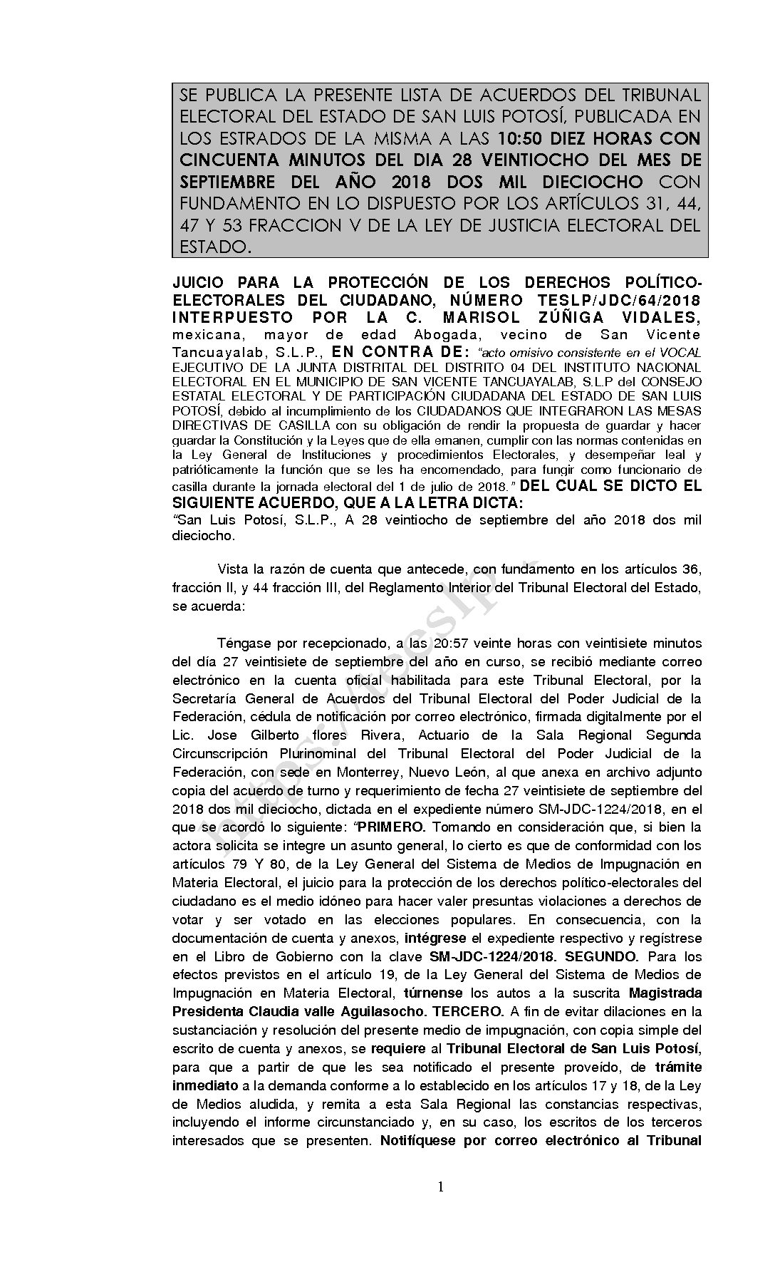 LISTA TESLP-JDC-64-2018 28-SEPTIEMBRE-2018 10-50 hrs