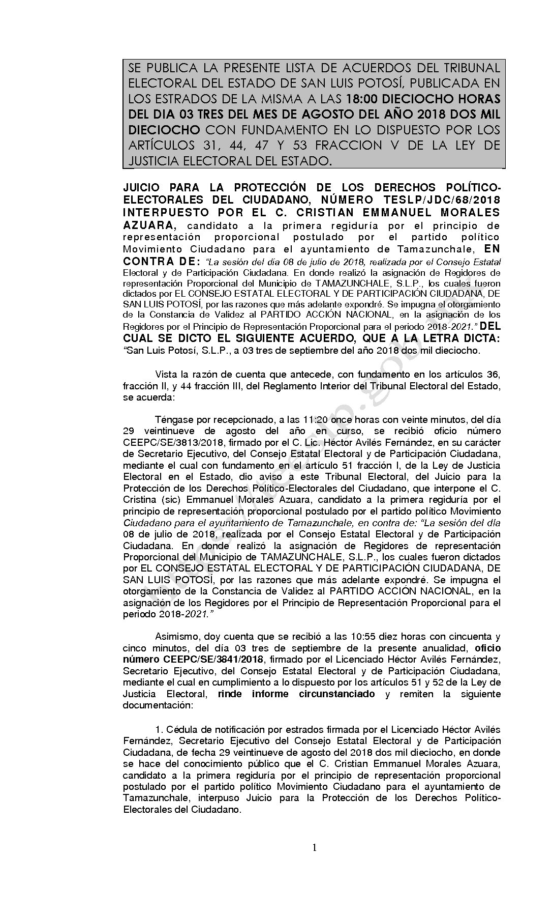 LISTA TESLP-JDC-68-2018 03-SEPTIEMBRE-2018 18-00 hrs