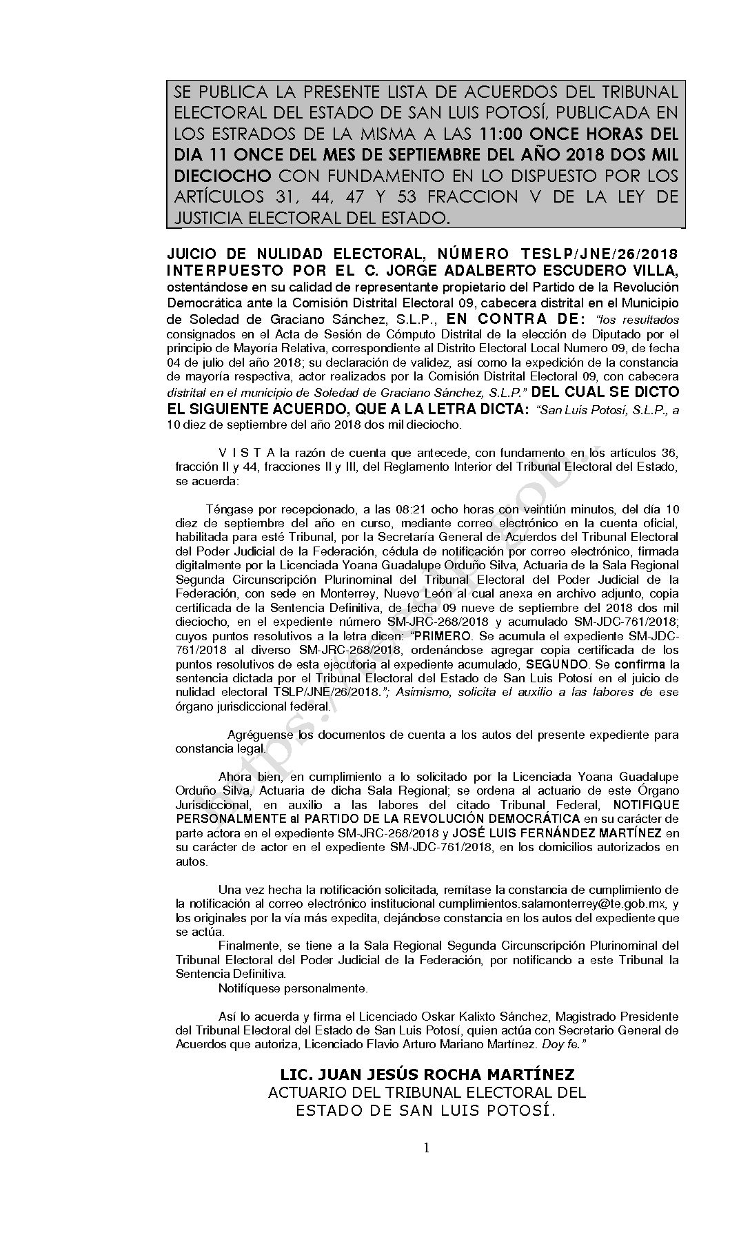 LISTA TESLP-JNE-26-2018 11-SEPTIEMBRE-2018 11-00 hrs
