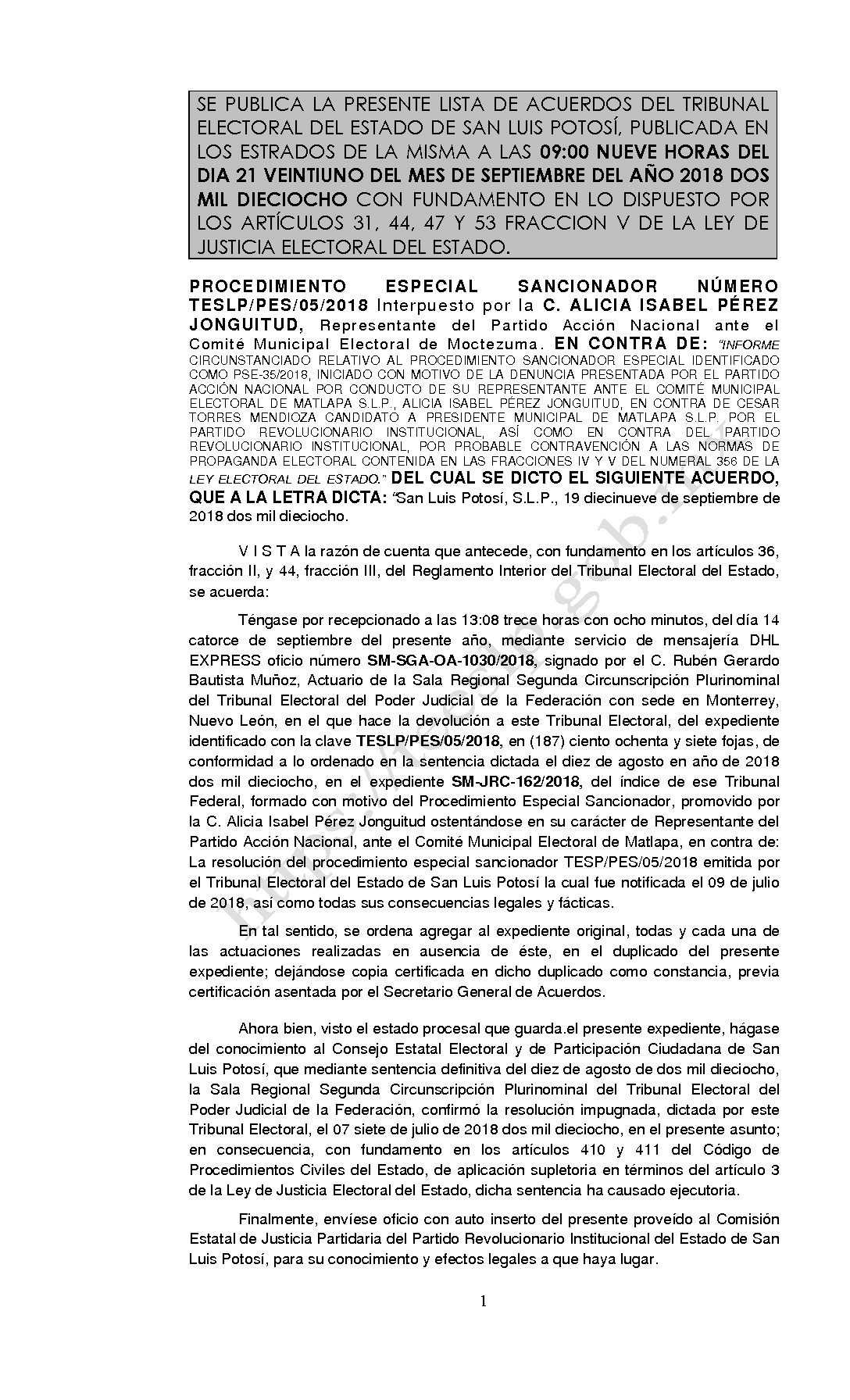 LISTA TESLP-PES-05-2018 21-SEPTIEMBRE-2018 09-00 hrs