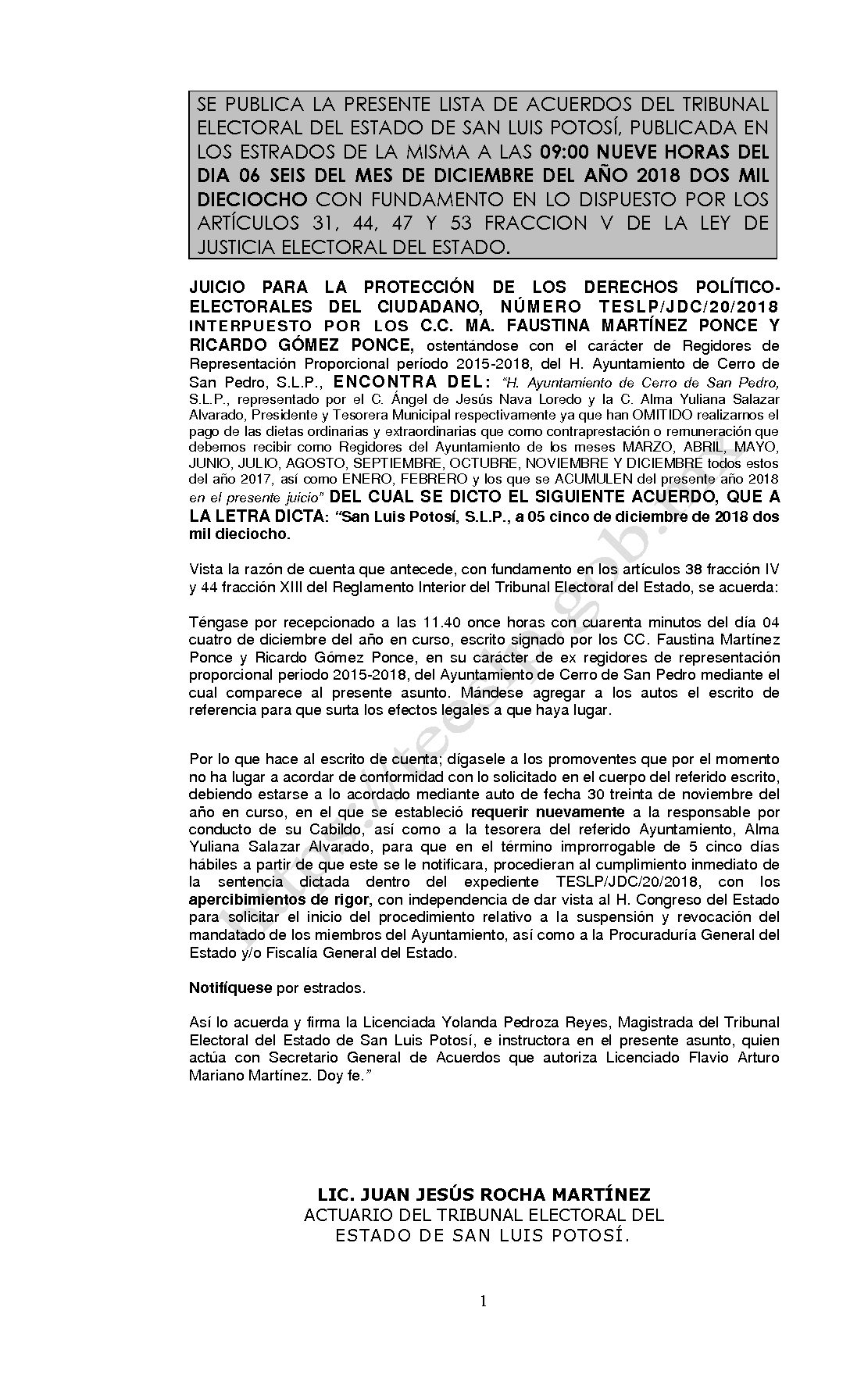 LISTA TESLP-JDC-20-2018 06-DICIEMBRE-2018 9-00 horas