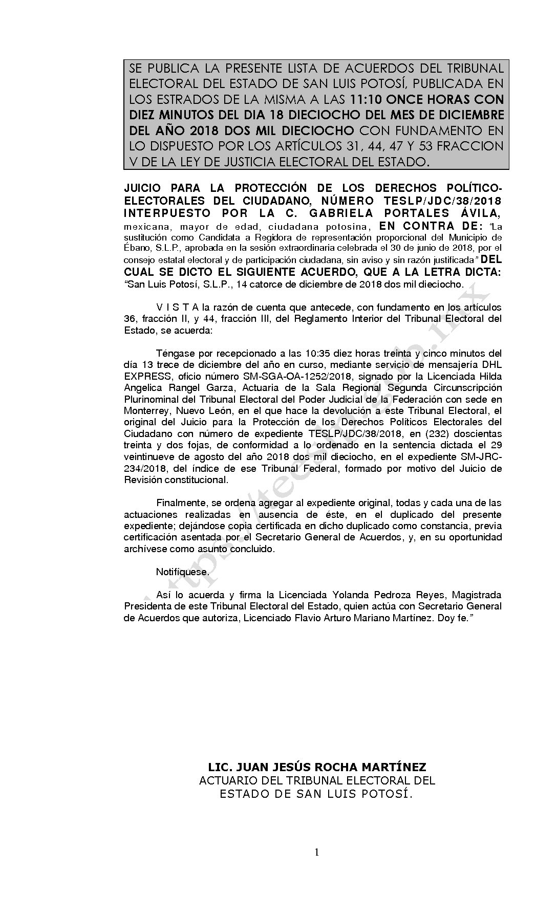 LISTA TESLP-JDC-38-2018 18-DICIEMBRE-2018 11-10 horas