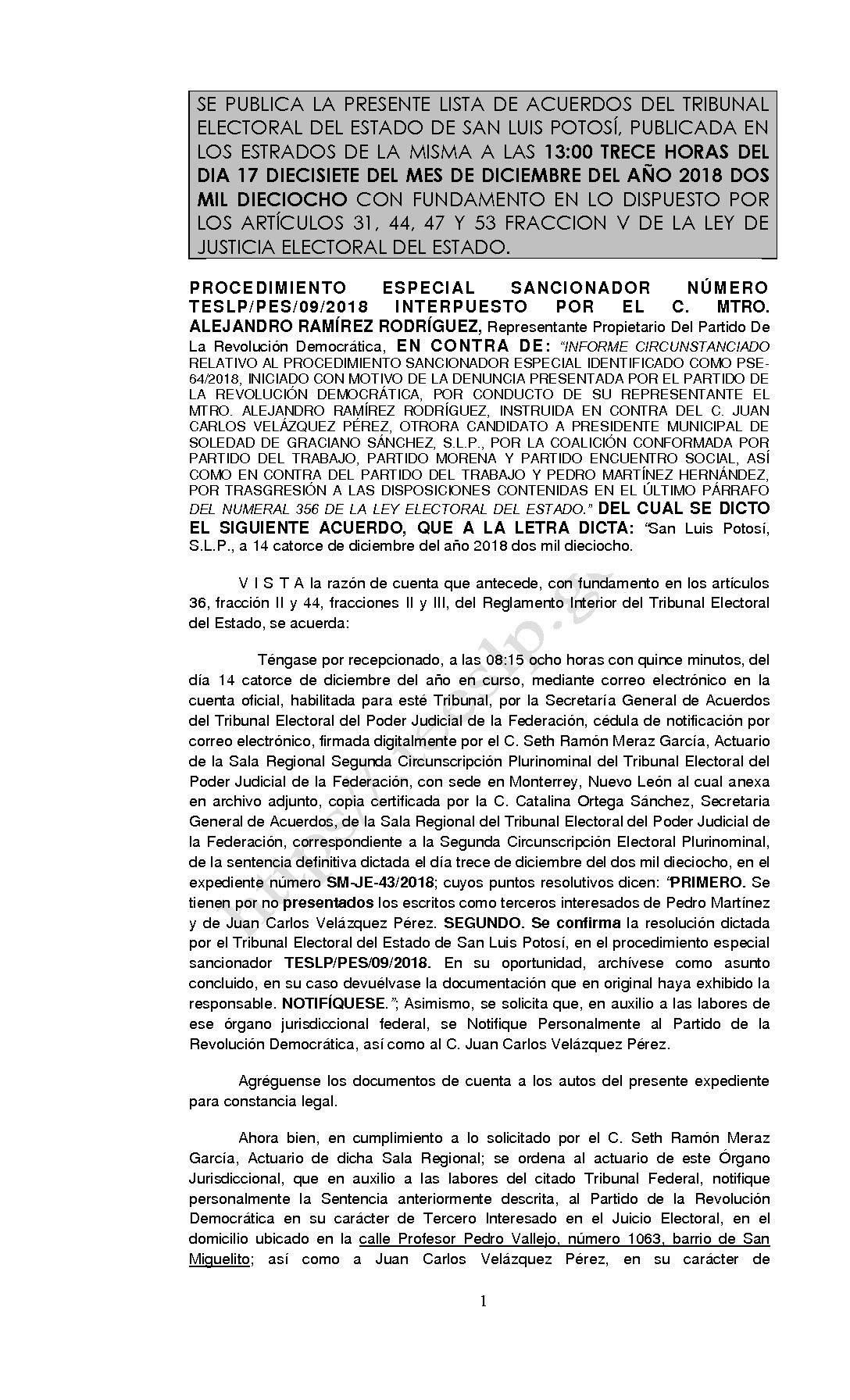 LISTA TESLP-PES-09-2018 17-DICIEMBRE-2018 13-00 horas