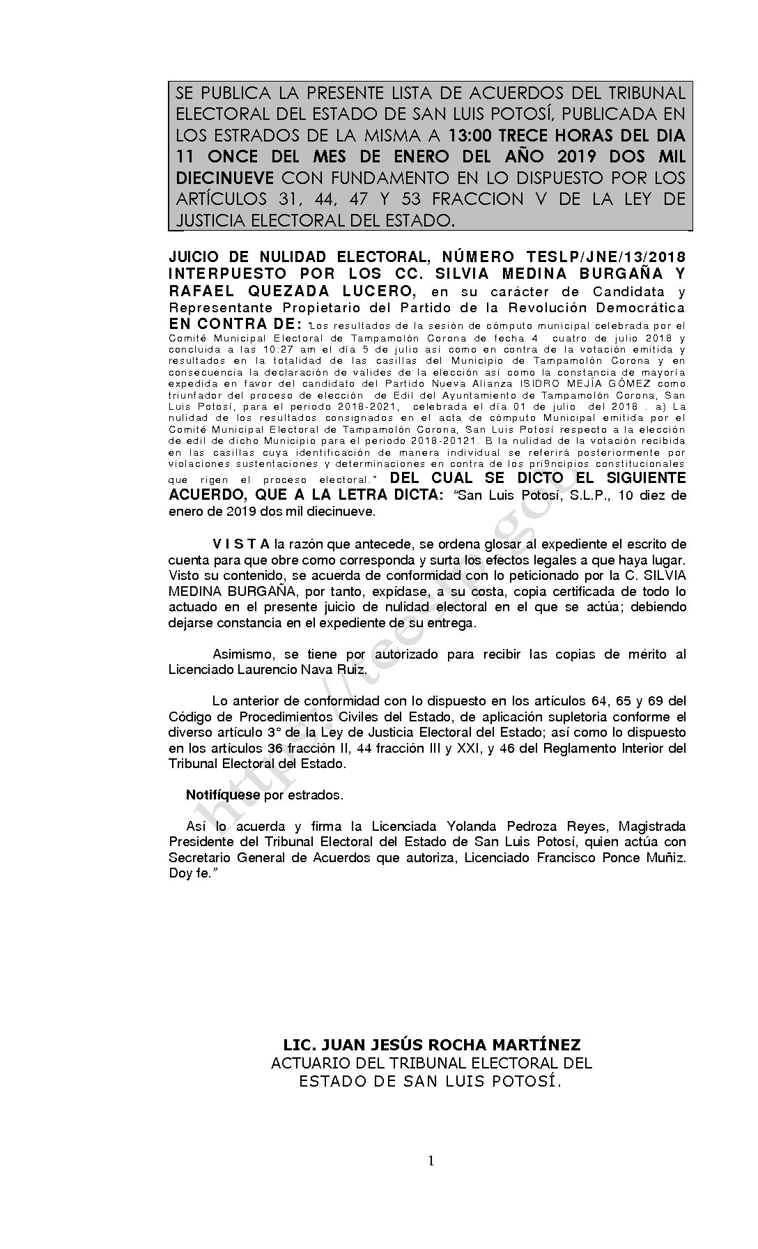 LISTA TESLP-JNE-13-2018 11-ENERO-2018 13-00 horas