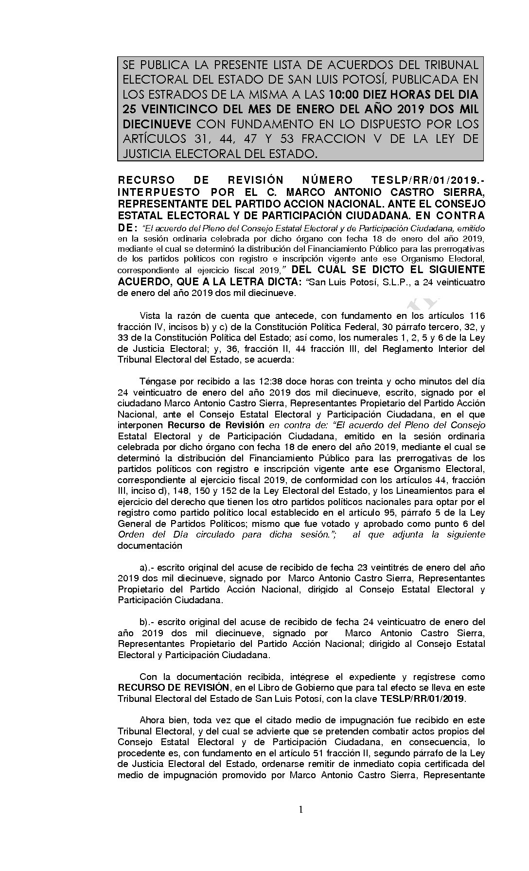 LISTA TESLP-RR-01-2019 25-ENERO-2019 10-00 HORAS