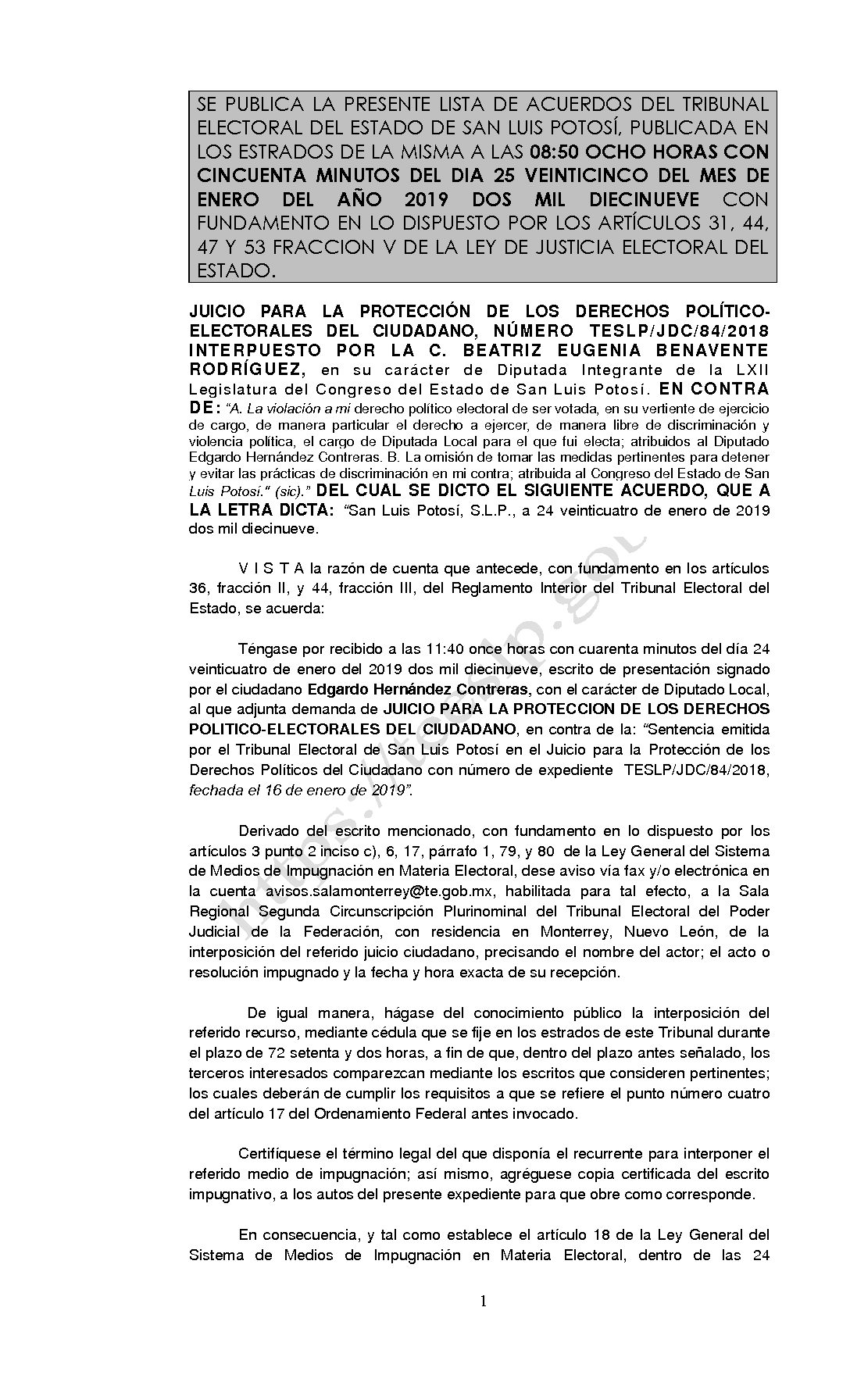 TERCEROS LISTA TESLP-JDC-84-2018 25-ENERO-2019 8-50 HORAS