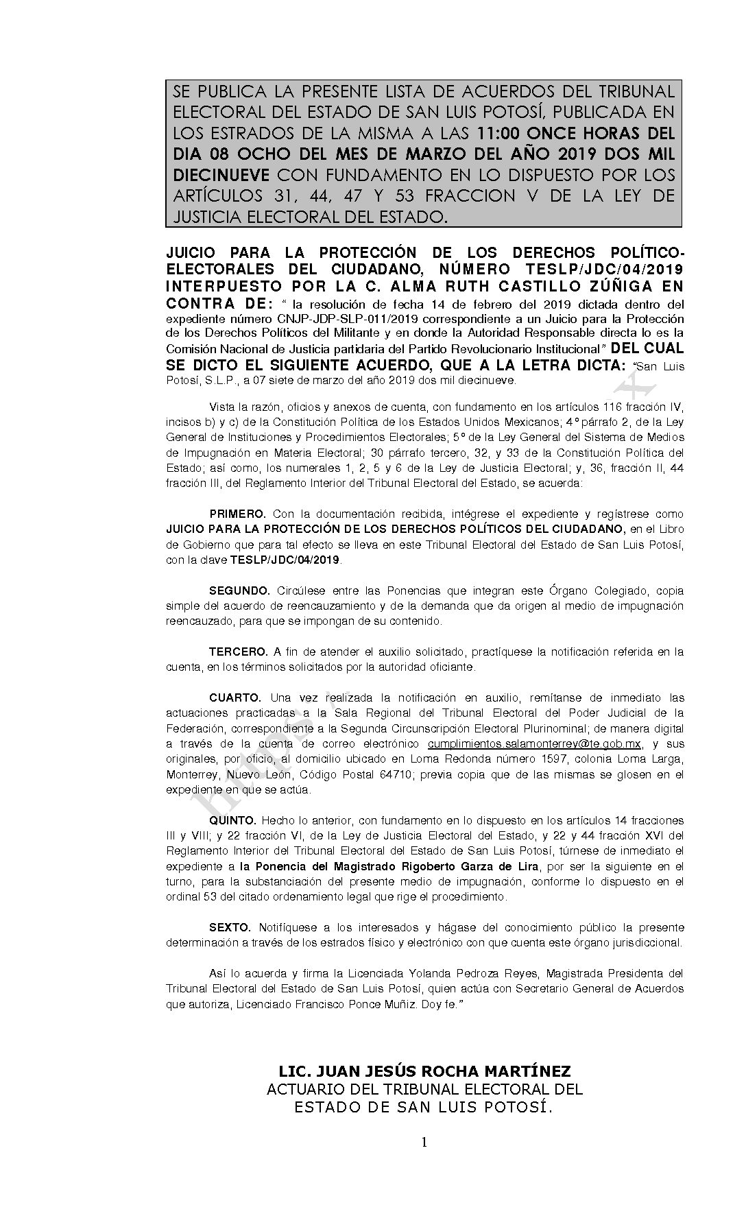 LISTA TESLP-JDC-04-2019 08-MARZO-2019 11-00 horas