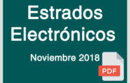 Estrados Electrónicos Noviembre 2018