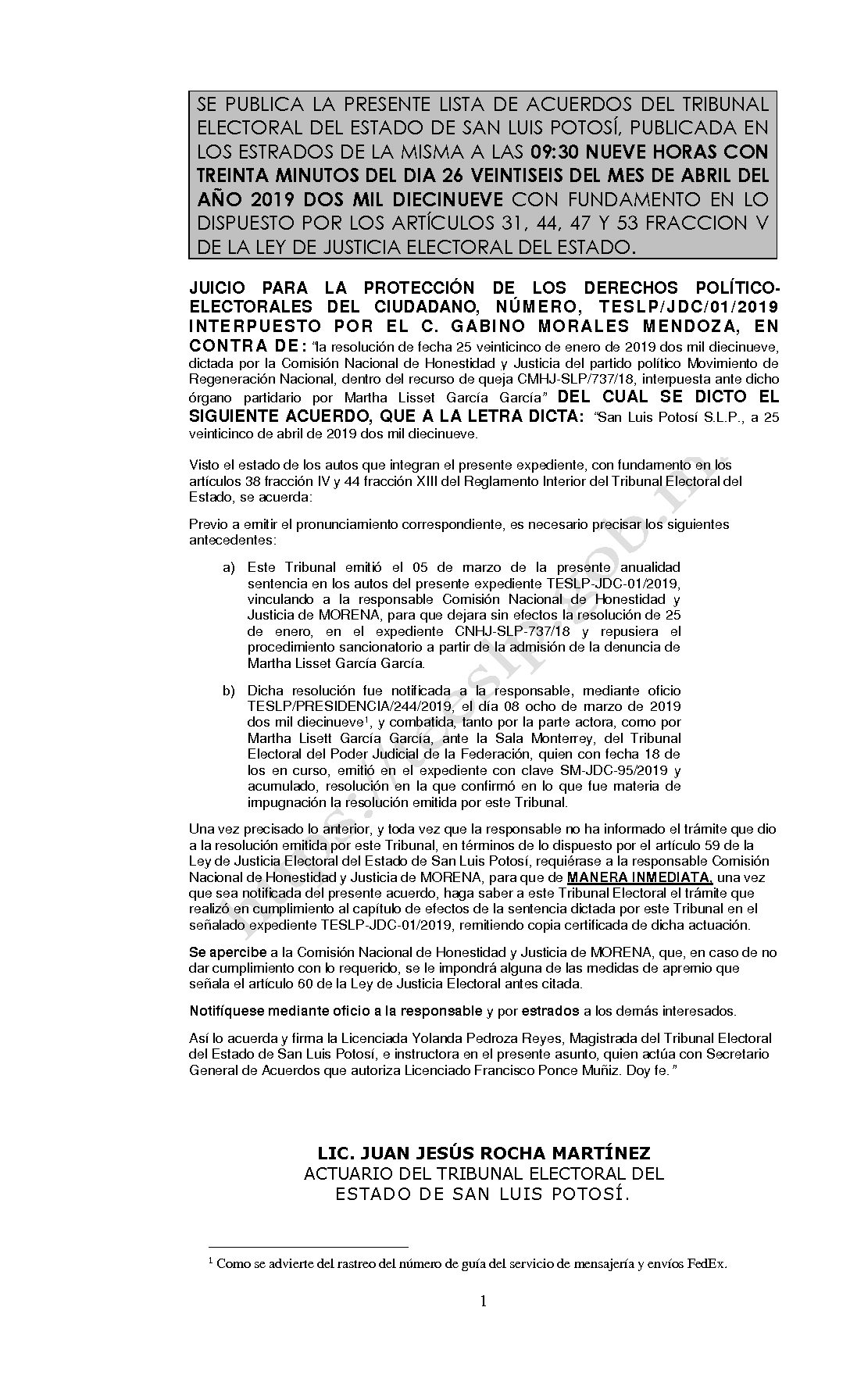 LISTA TESLP-JDC-01-2019 26-ABRIL-2019 9-30 horas