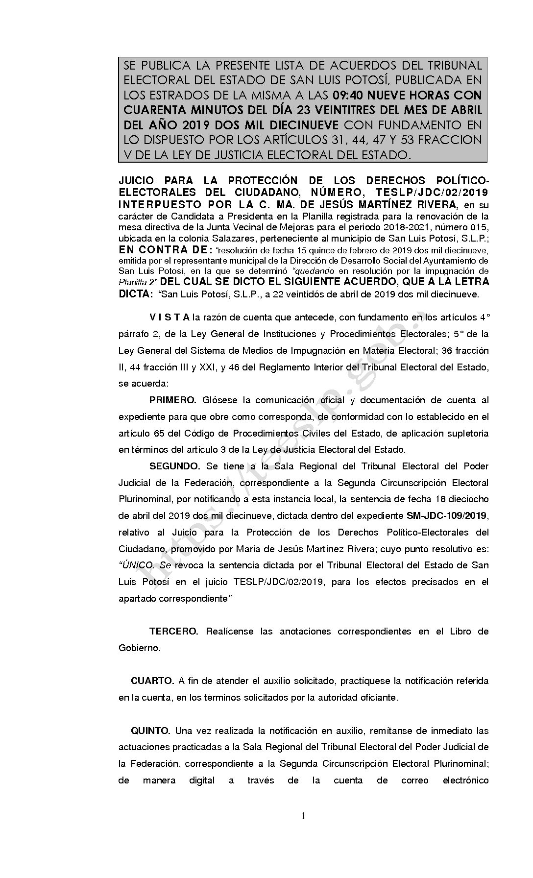 LISTA TESLP-JDC-02-2019 23-ABRIL-2019 9-40 horas